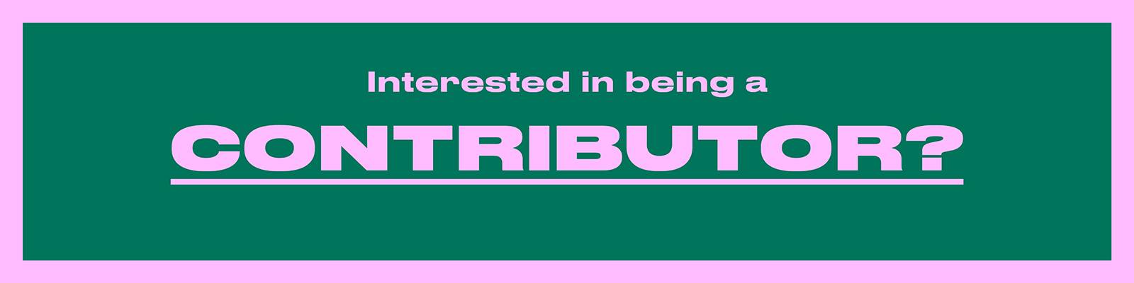 Become a contributor